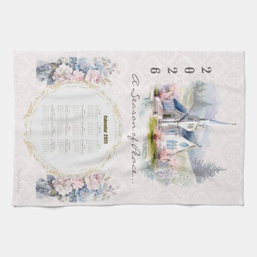 2026 Kalender Handdoek Kerk Een Seizoen Van Vrede (Horizontaal)