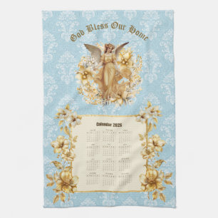 2026 Kalender Handdoek Mooie Beschermengel