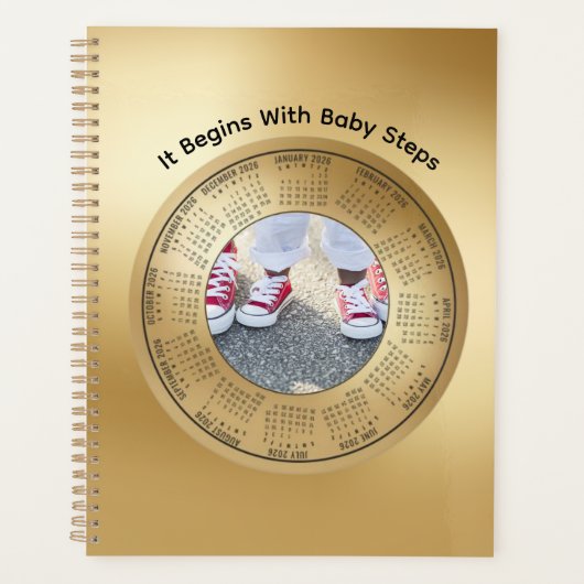 2026 Kalender Het Begint Met Kleine Stapjes Planne Planner (Voorkant)