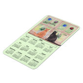 2026 Kalender Katten in het Raam Flexibele Magneet (Linkerzijde)