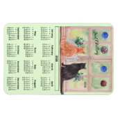 2026 Kalender Katten in het Raam Flexibele Magneet (Horizontaal)