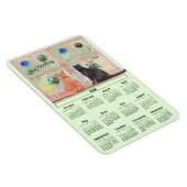 2026 Kalender Katten in het Raam Flexibele Magneet (Rechterzijde)