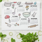 2026 Kalender keukengerei Theedoek (Gevouwen)