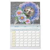 2026 Kalender Kleurrijke Strepen Opossum Bloemen (Jan 2026)