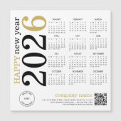 2026 Kalender Logo QR Code Gelukkig Nieuwjaar (Voorkant)