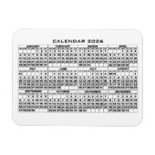 2026 Kalender Magnet Wit Magneet (Horizontaal)