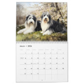 2026 Kalender met Baardcollies (Mar 2026)