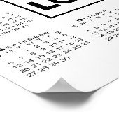 2026 Kalender met Bedrijf Logo en Naam Poster (Hoek)