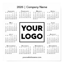 2026 Kalender met Bedrijf Logo en Naam
