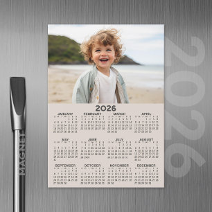 2026 Kalender met Foto - Jaar Uitzicht Magnetische