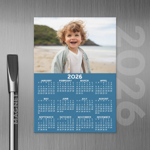 2026 Kalender met Foto - Jaar Uitzicht Magnetische
