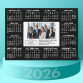 2026 Kalender met logo Contactinformatie Magneet Magnetische Uitnodiging