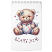 2026 Kalender met schattige teddyberen (Hoes)