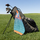 2026 Kalender met USA 250 Capital Dome Amerika Golfhanddoek (Groen)
