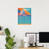 2026 Kalender met USA 250 Capital Dome Amerika Poster (Thuiskantoor)