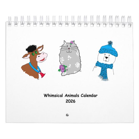 2026 Kalender met Whimsical Dieren ... (Hoes)