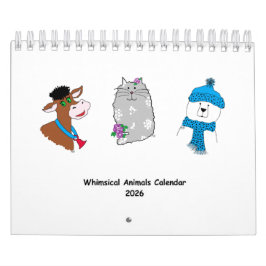 2026 Kalender met Whimsical Dieren ...