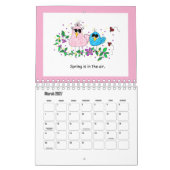 2026 Kalender met Whimsical Vogels . . . (Mar 2027)