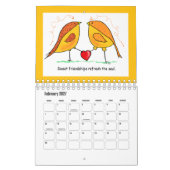 2026 Kalender met Whimsical Vogels . . . (Feb 2027)