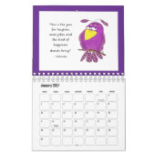 2026 Kalender met Whimsical Vogels . . . (Jan 2027)