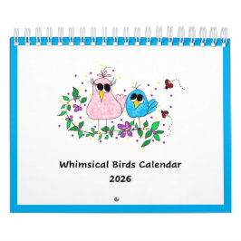 2026 Kalender met Whimsical Vogels . . .
