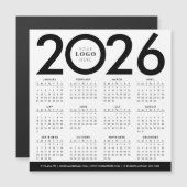 2026 Kalender Minimalistische moderne zakelijke Lo (Voorkant / Achterkant)