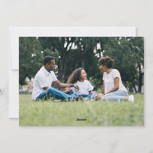 2026 Kalender Modern Blauw 2 Foto Gelukkig Nieuwja Feestdagenkaart (Achterkant)