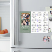 2026 Kalender Modern Sage Green 2 Foto Magnetisch