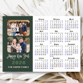 2026 Kalender Modern Sage Green 2 Foto Magnetisch
