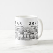 2026 Kalender Mok Zwart Wit (Voorkant rechts)