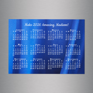2026 Kalender Motivatie Naam Aangepaste foto magne