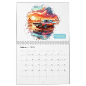 2026 Kalender  Muscle Cars in Waterverf! (Feb 2026)