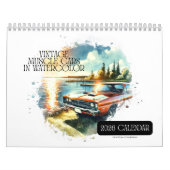2026 Kalender  Muscle Cars in Waterverf! (Hoes)