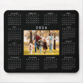2026 Kalender One Foto gepersonaliseerde aangepast Muismat (Voorkant)