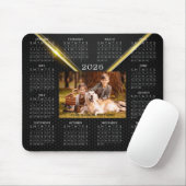 2026 Kalender One Fotonaam Zwart Goud Muismat (Met muis)
