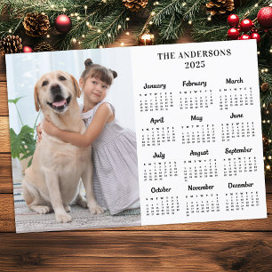 2026 Kalender Pet Dog Kinder Nieuwjaar Custom Phot Feestdagenkaart