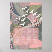 2026 Kalender Poster Ganzen Landschap (Voorkant)