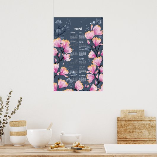 2026 Kalender Poster Magnolia (Keuken)
