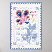 2026 Kalender Poster Pauw (Voorkant)