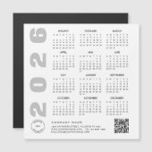 2026 Kalender QR Code Bedrijf Logo Giveaway (Voorkant / Achterkant)