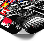 2026 Kalender Race Circuit Schema Plaatsen Poster (Hoek)