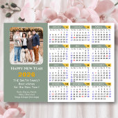 2026 Kalender Sage Groen Minimalistische Foto Magn