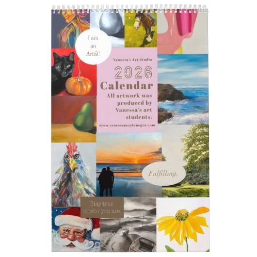 2026 Kalender Studenten van Vanessa's Art Studio 2 (Hoes)