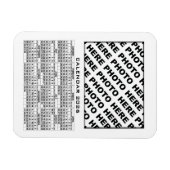 2026 Kalender Voeg 1 foto's Magneet Wit (Horizontaal)