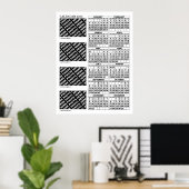 2026 Kalender Voeg 4 foto's toe Poster 24x32in (Thuiskantoor)