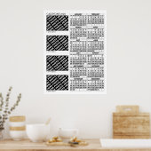 2026 Kalender Voeg 4 foto's toe Poster 24x32in (Keuken)