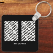 2026 Kalender Voeg 4 Verticale Foto's Metalen Sleu Sleutelhanger (Achterkant)