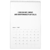 2026 Kalender Voetbalspeler Grappig Motiverend (Mar 2027)