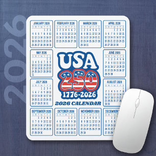 2026 Kalender - VS 250 Rood Wit Blauw Muismat