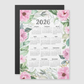 2026 Kalender Waterverf Eucalyptus Roze Bloemen (Voorkant / Achterkant)